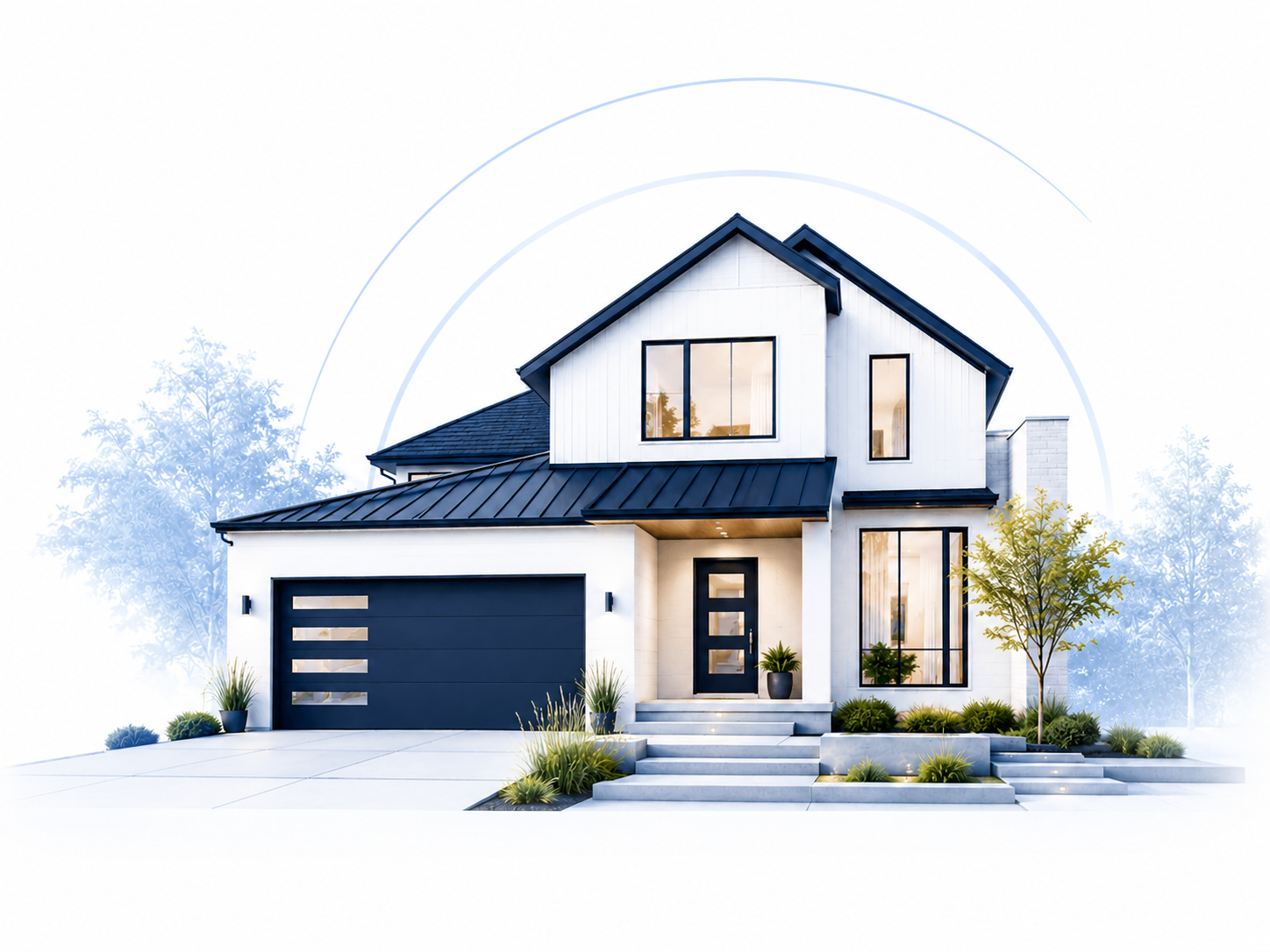 Modern two-story home
